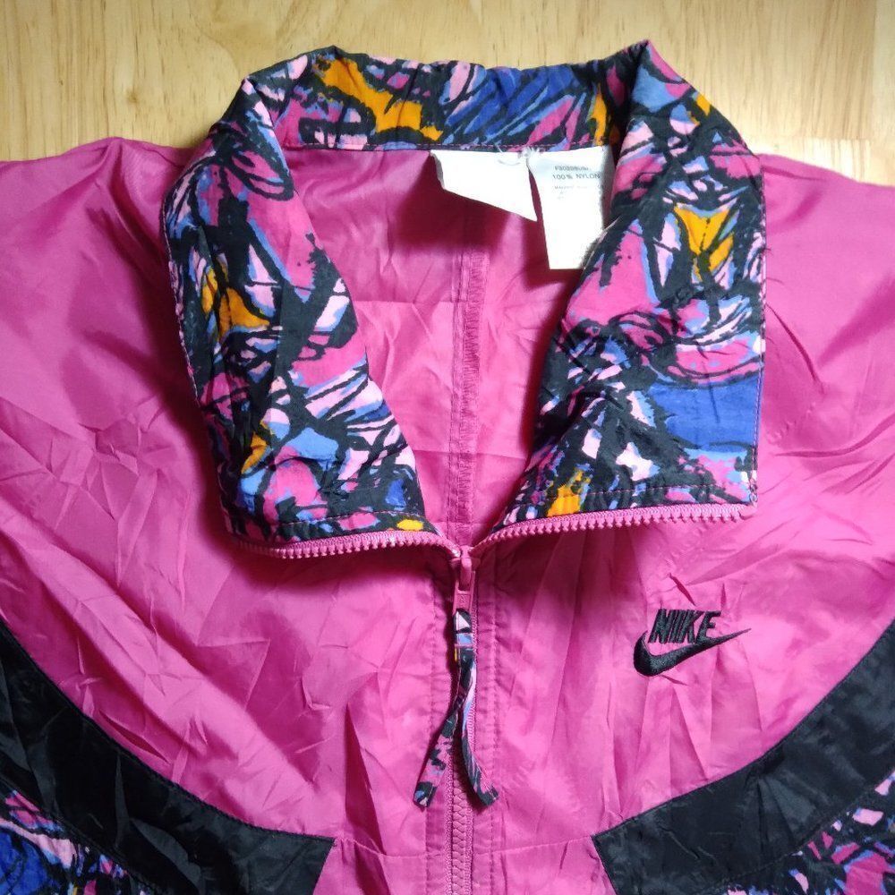 Vintage 90s Nike Color Block Windbreaker Jacket